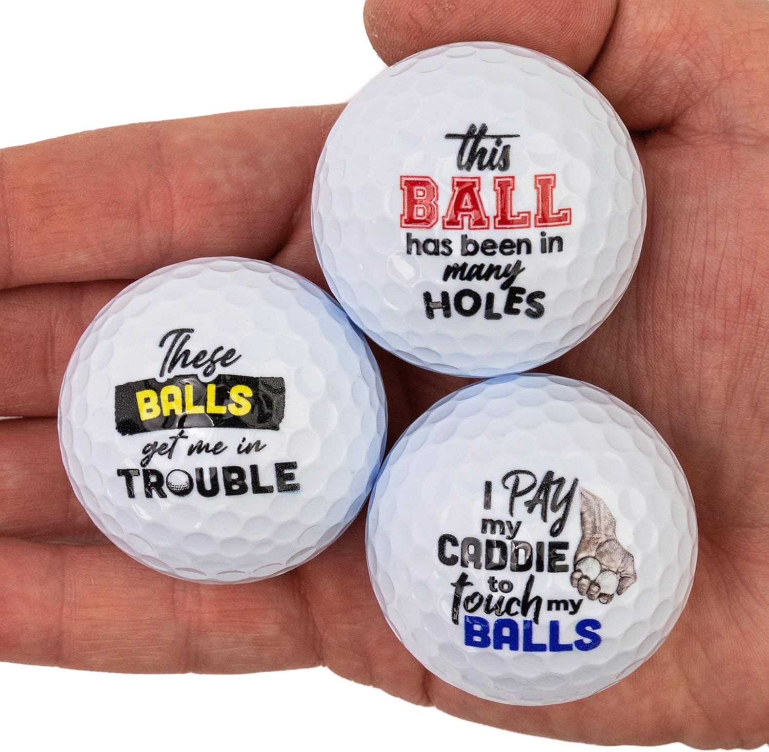 Buffalo Bottle Craft Naughty Balls, Prank Golf Balls for Men, Funny Golf Gifts for Bachelor Party Favors