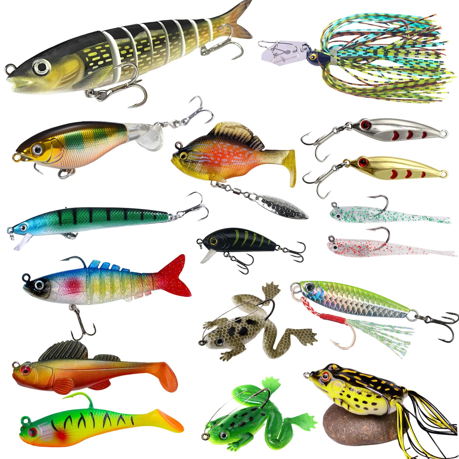 600 Pcs Fishing Tackle Box - Hooks, Lures & Accessories -3