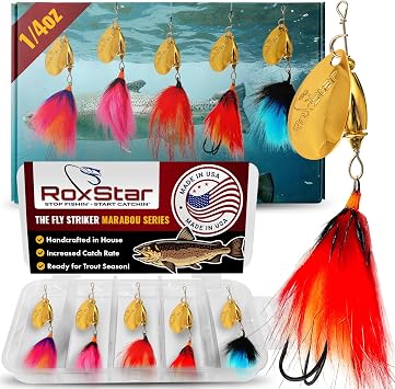 Roxstar Fly Strikers | Proven Nationwide to Out-Fish Any Spinner | Hand-Crafted in The USA | Most Versatile Fishing Spinner Ever! Bass, Steelhead, Pike