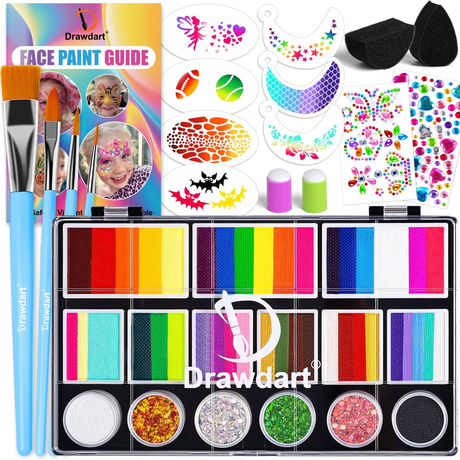 Drawdart Large Rainbow Split Cake Kit