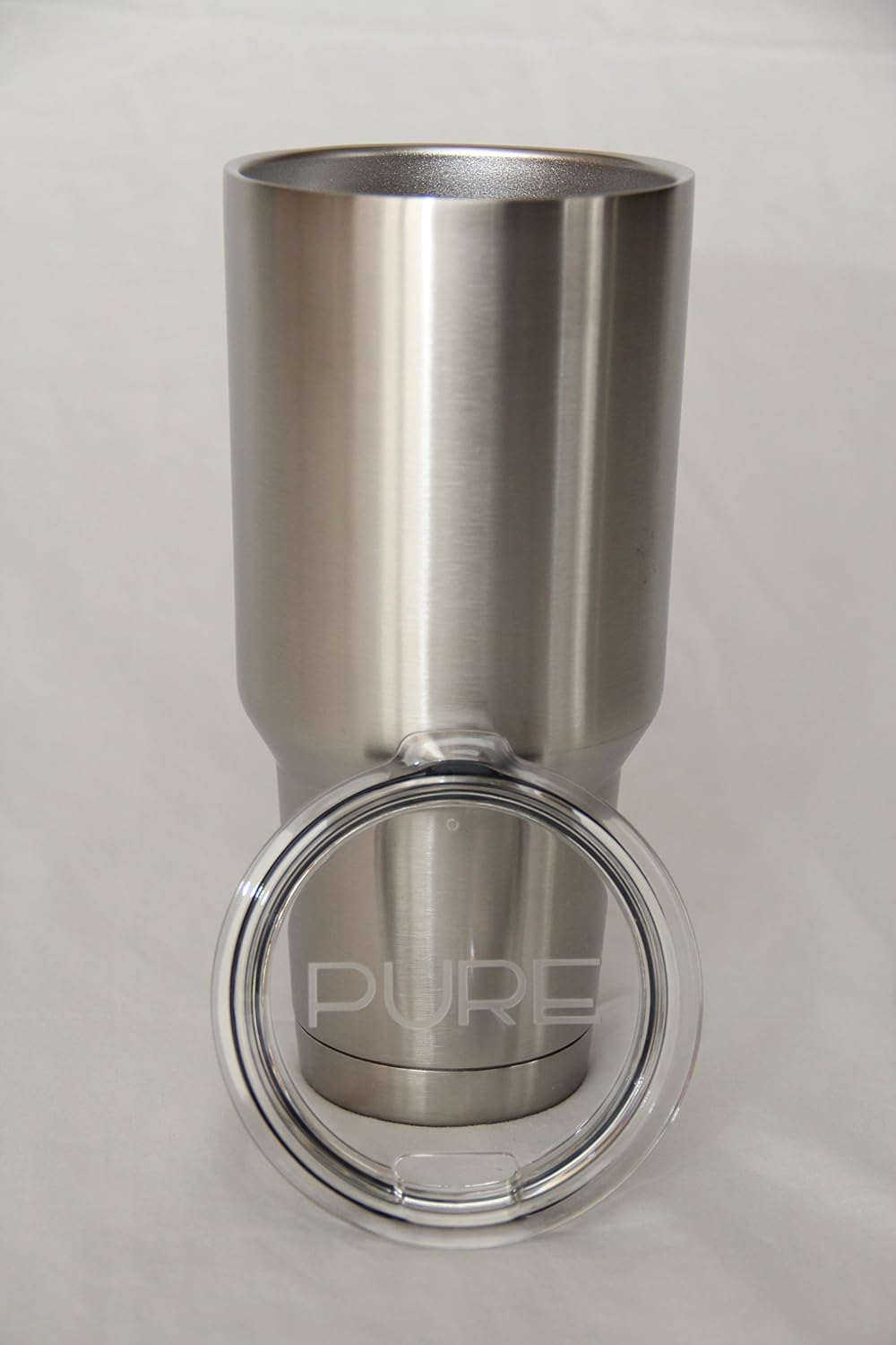 Flash Deals - 60% OFF HUGE 40 Oz. Stainless Steel Vacuum Insulated Tumbler By Pure, Double Wall Insulated, Keeps Your Coffee Or Tea Crazy Hot And Holds Ice Longer Than Any Other Cup On Planet - Rustproof And Shatterproof