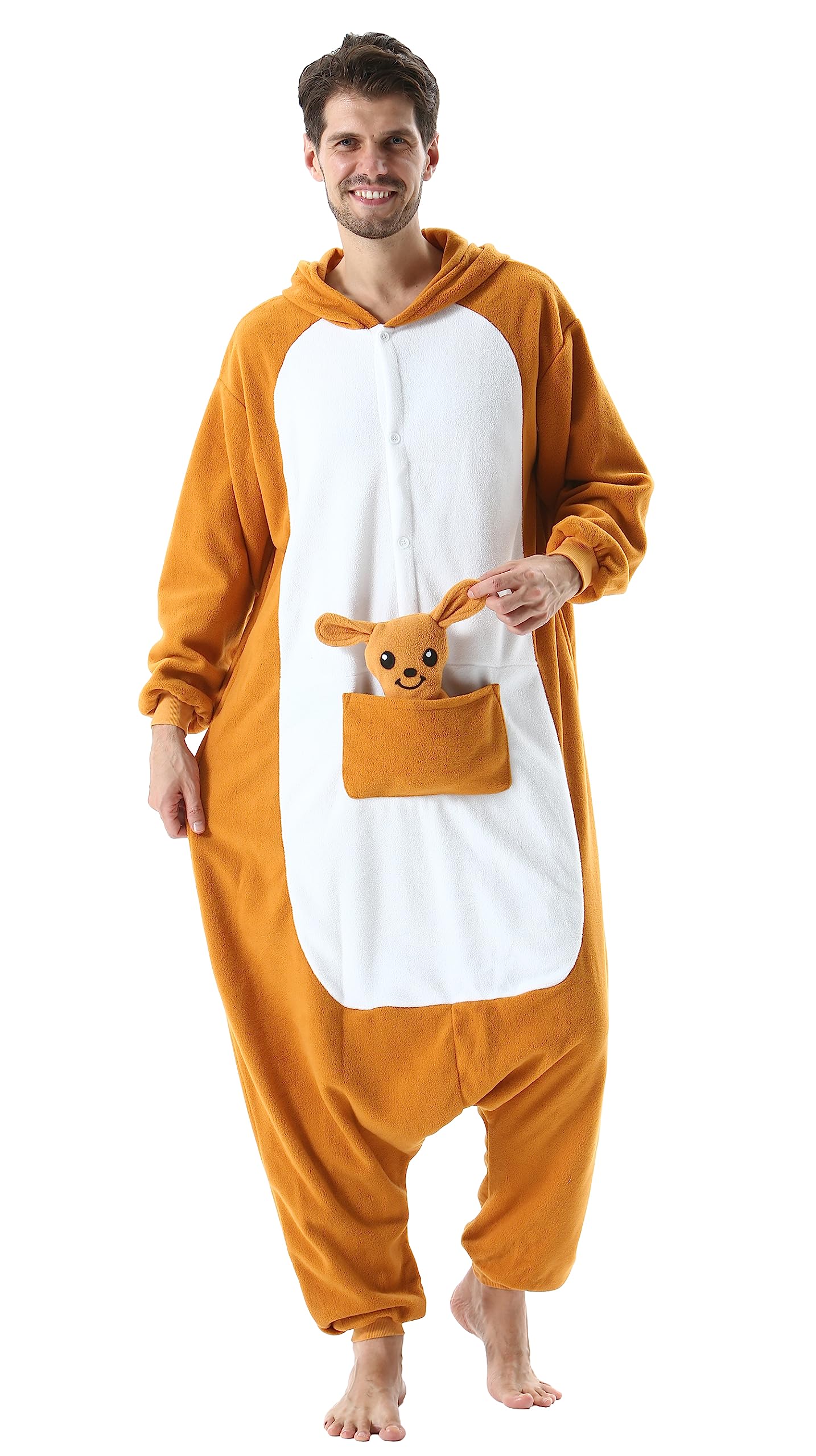 SimZoo Adulto Disfraz Pijama Unisex Pijama Kigurumi Onesie para Carnaval Halloween Cosplay Ropa de Dormir Traje de Disfraz para Navidad Festival Mujer y Hombre - 5