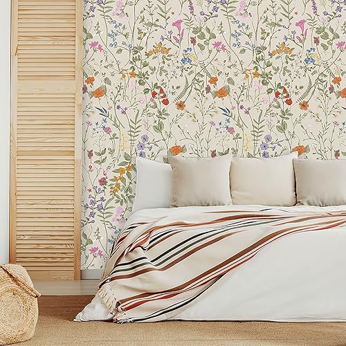 Miniatura 10 de Papel tapiz autoadhesivo con diseño floral de flores negrasmoradas, papel de contacto decorativo extraíble para dormitorio, armario, sala de estar,
