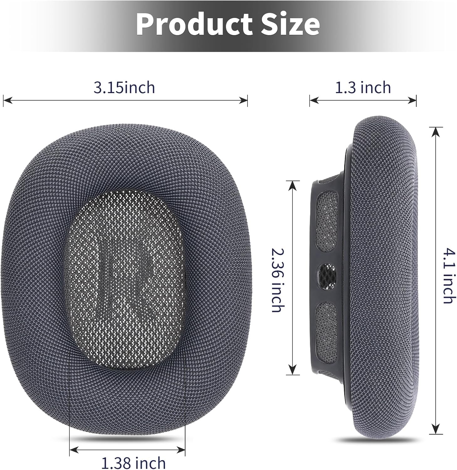 Damex earpads for airpods max Ear Cushions,Compatible with airpods max Ear Pads(2024 Version),Noise Cancelling, Breathable,Magnetic mounting, not Falling Off (Midnight) - Image 7