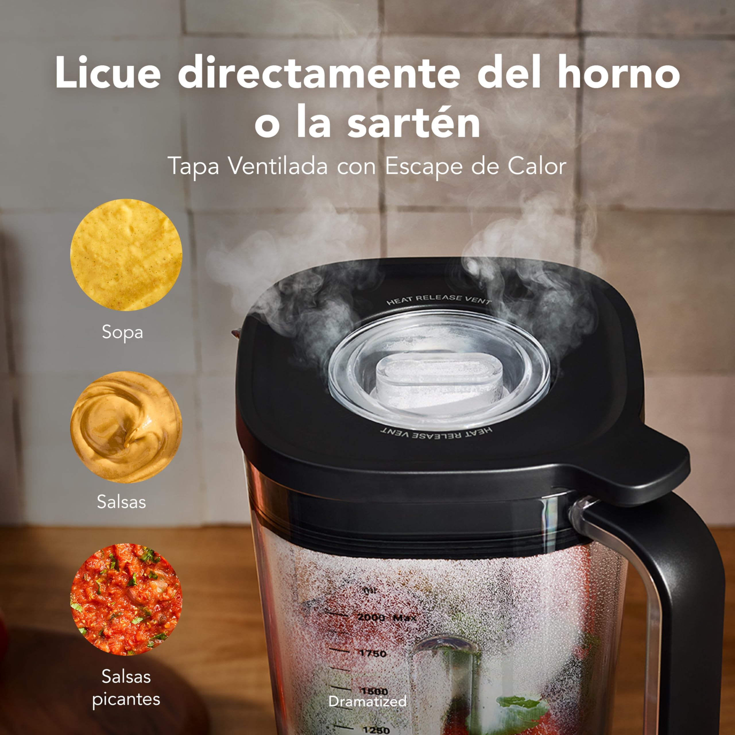KitchenAid Batidora Pure Power, Jarra 2L Sin BPA, 10 Velocidades, Hielo y Smoothie, Cuchillas Asimétricas de Acero, Base Metal Fundido, Rojo Imperio