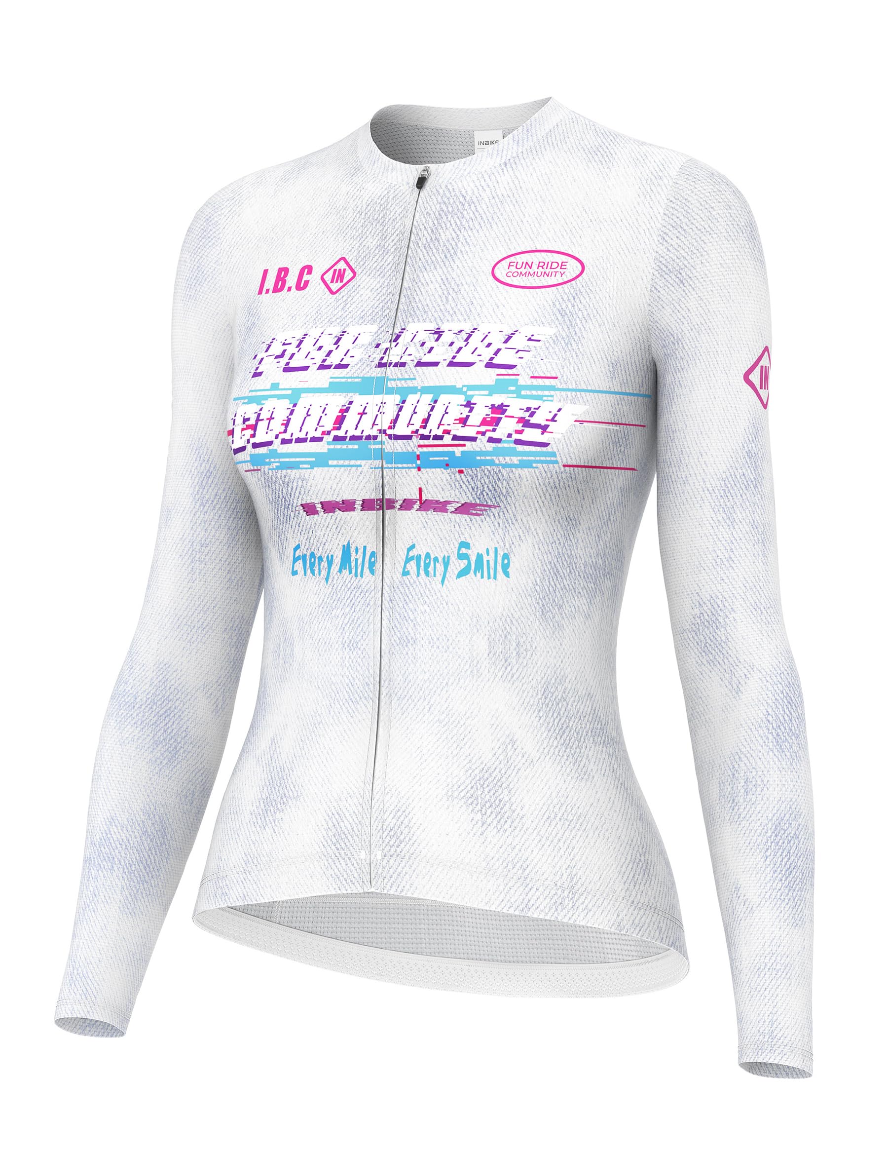 INBIKE Maillot Ciclista Bici Ciclismo Camiseta Mujer Manga Larga con 3 Bolsillos Transpirable Secado rápido Ciclismo WW585