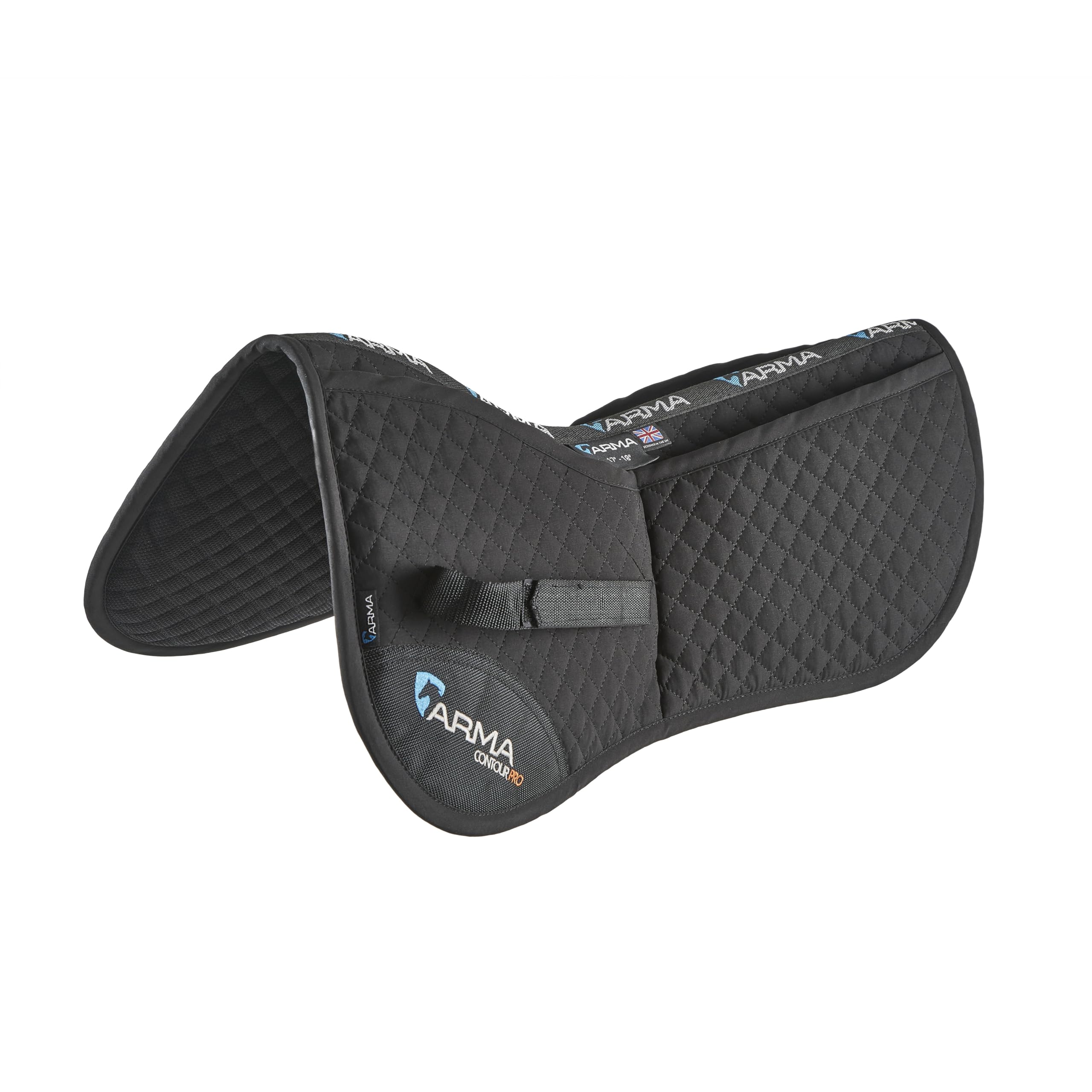 Shires ARMA Corrective Half Pad - Black 17-18"