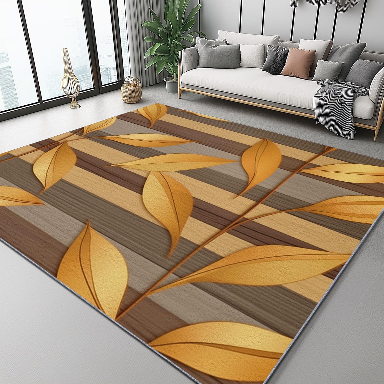 Tapis lavable en cachemire ultrafin 140x200cm avec dossier antidérapant