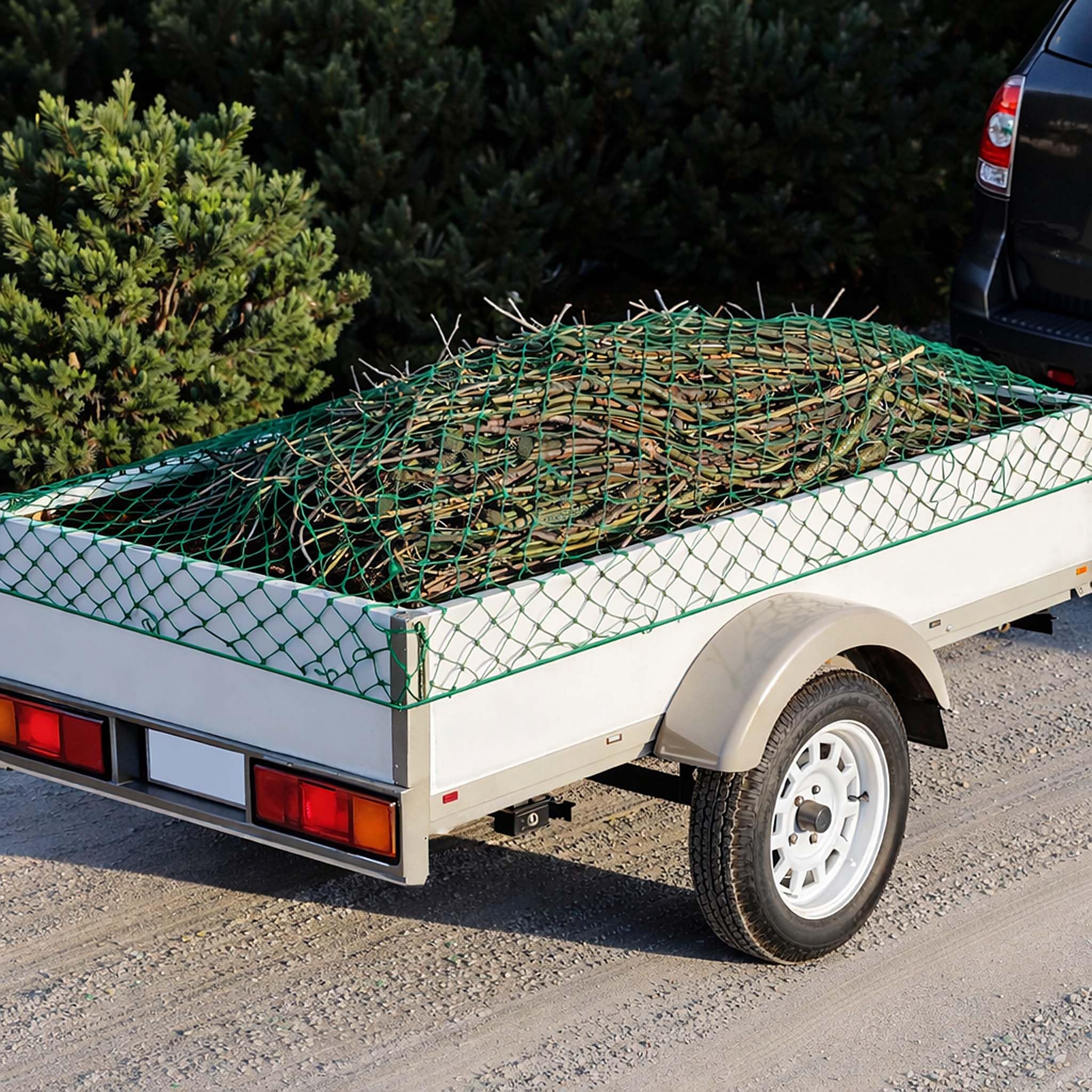 Wiltec Rete ferma carico per trasporto su rimorchio 4 x 4 m maglie 45x45 mm Rete di sicurezza