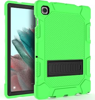 Galaxy Tab A8 10.5 Case with Kickstand, Hybrid Shockproof Rugged Cover for Samsung A8 Tablet Case 10.5 Inch (SM-X200/X205/X207), Green+Black