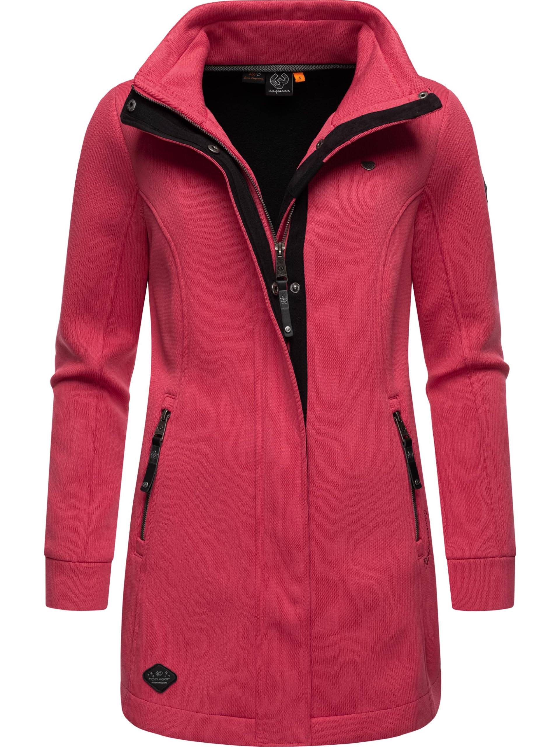 Ragwear Damen Leichter Sweatmantel Letrice Bonded mit hohem Kragen