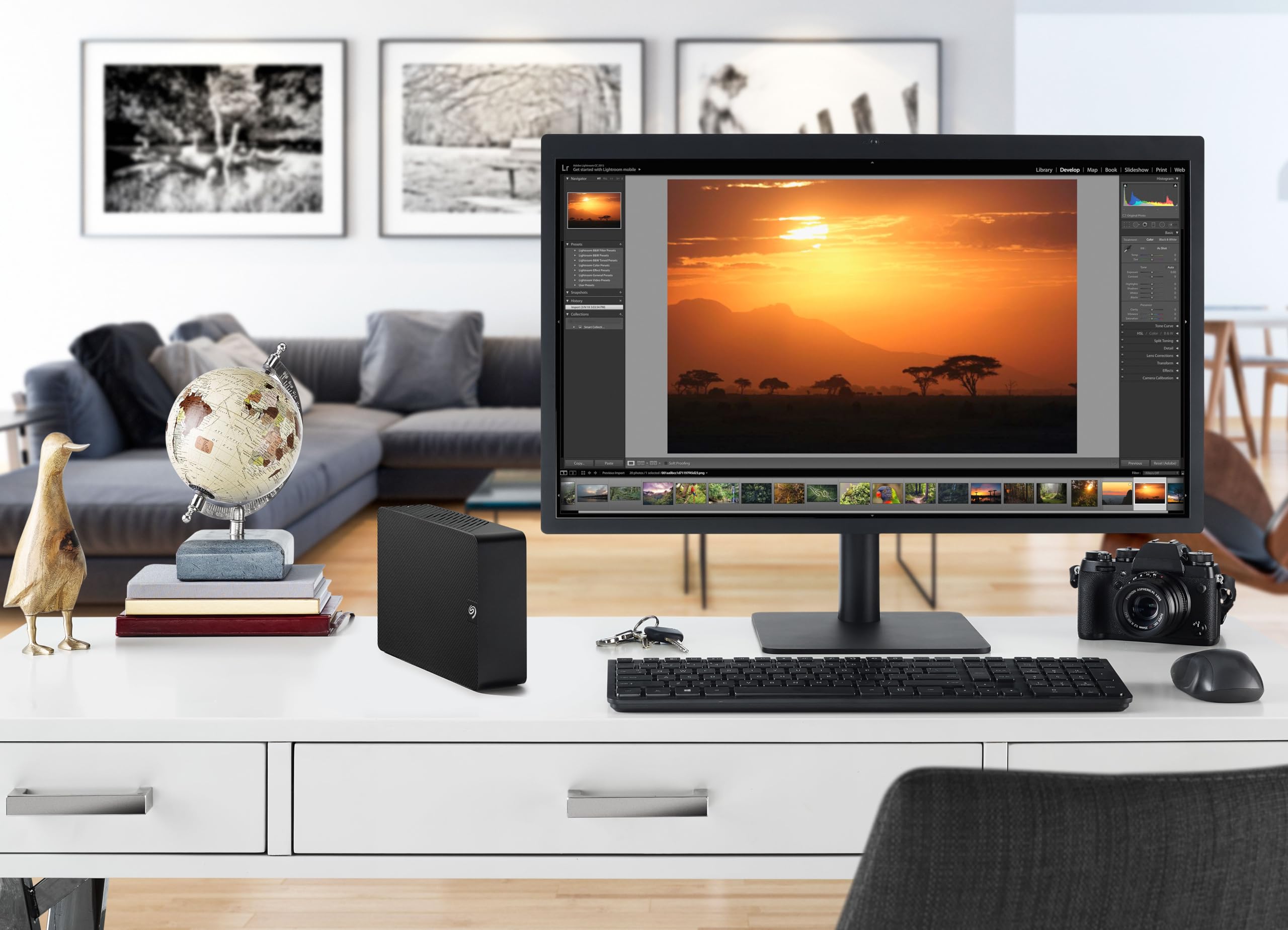 Seagate Expansion Desktop 22TB, Zewnętrzny dysk twardy, 3.5", PC & PC Portatili, USB 3.0, Data Rescue Service (STKP22000400)