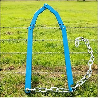Fence Fixer, Fence Stretcher,Heavy Duty-Barbed Wire Fence Tools,Barb Wire Stretcher(SkyBlue, Large)
