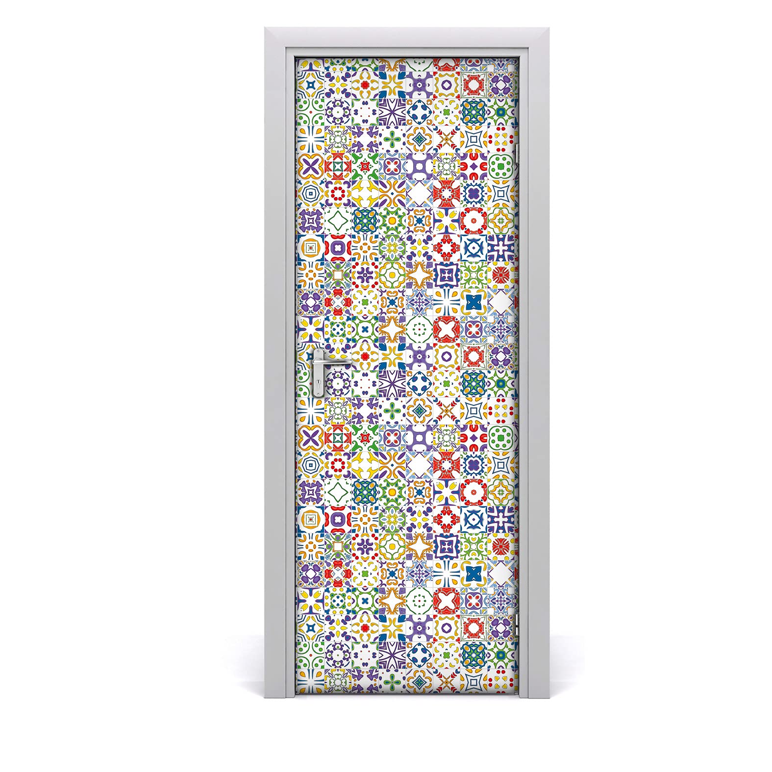 Papier peint sur la porte magique pour masquer les imperfections sticker 85x200cm