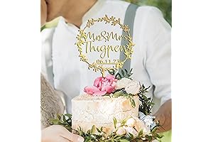 Personalized Mr. and Mrs. Cake Topper