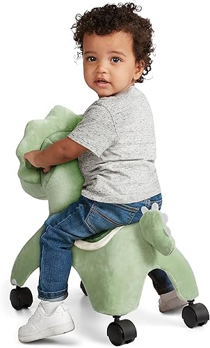 Miniatura 6 de Radio Flyer - Juguete para montar de Dash el dinosaurio rodante para niños pequeños de 1 a 3 años, color verde