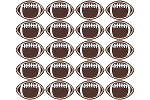 AUGSUN 30pcs Football Iron on Patches for Clothing Accessories