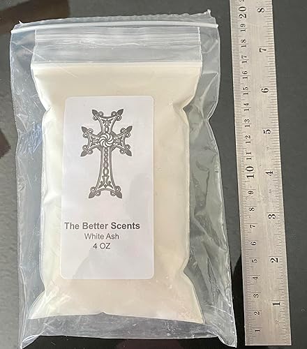 Miniatura 6 de Quemador de incienso natural de ceniza blanca, bolsa de 4 onzas, ideal para incienso o carbón autofloreciente, atrapa oxígeno para una mejor