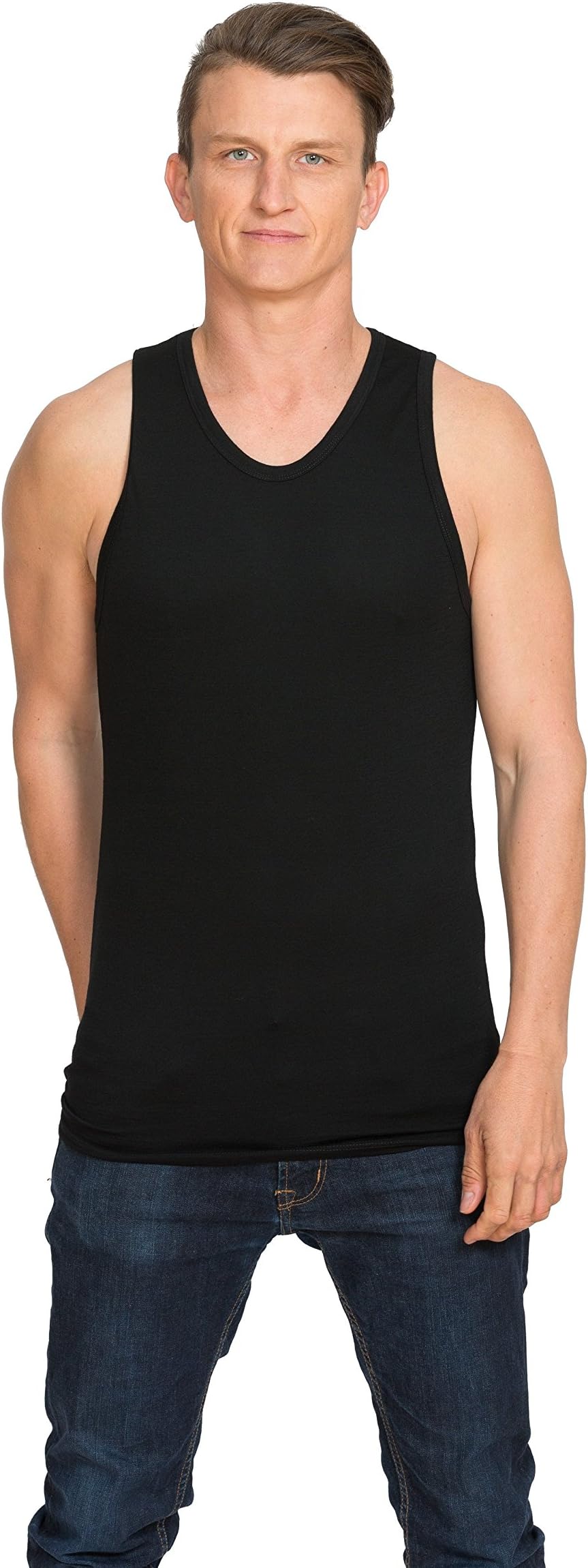 Brass Monkeys - 100% Pure Merino Wool - Vest - Made in New Zealand - Warm Men's Thermal Undershirt Sleeveless Singlet Top - Perfect for Outdoor Sports