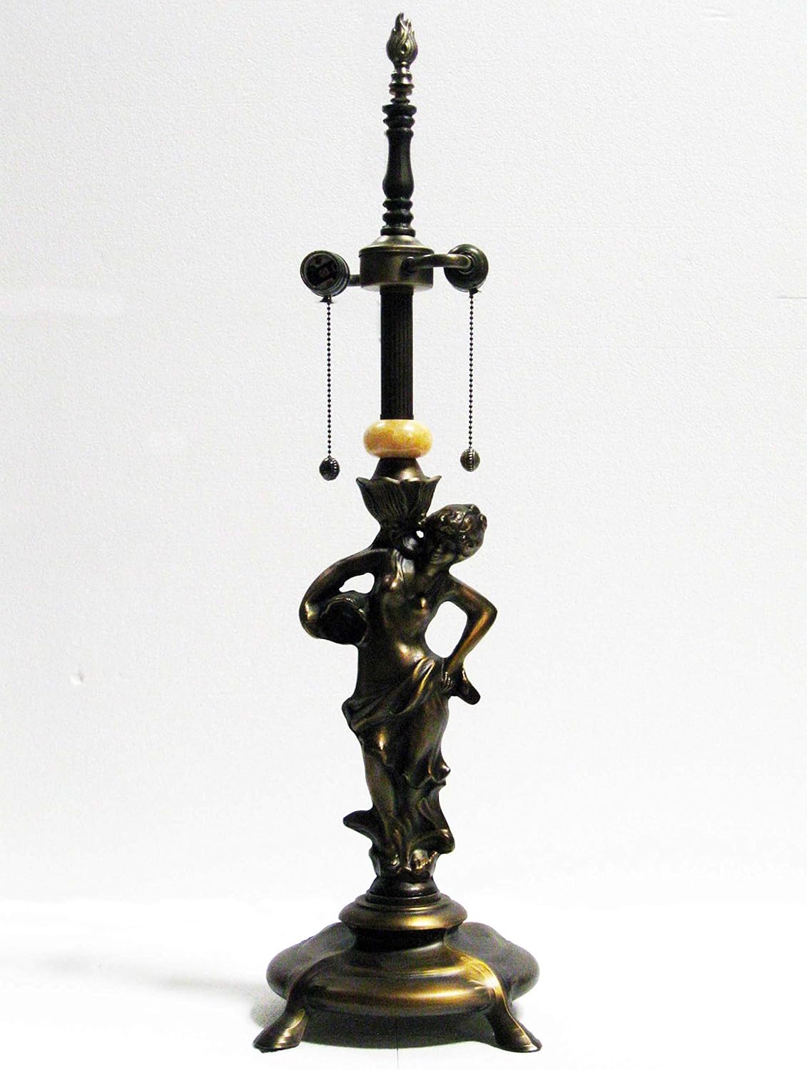 Dale Tiffany PT60084BA Metal Table Lamp Base 31"H, Antique Brass