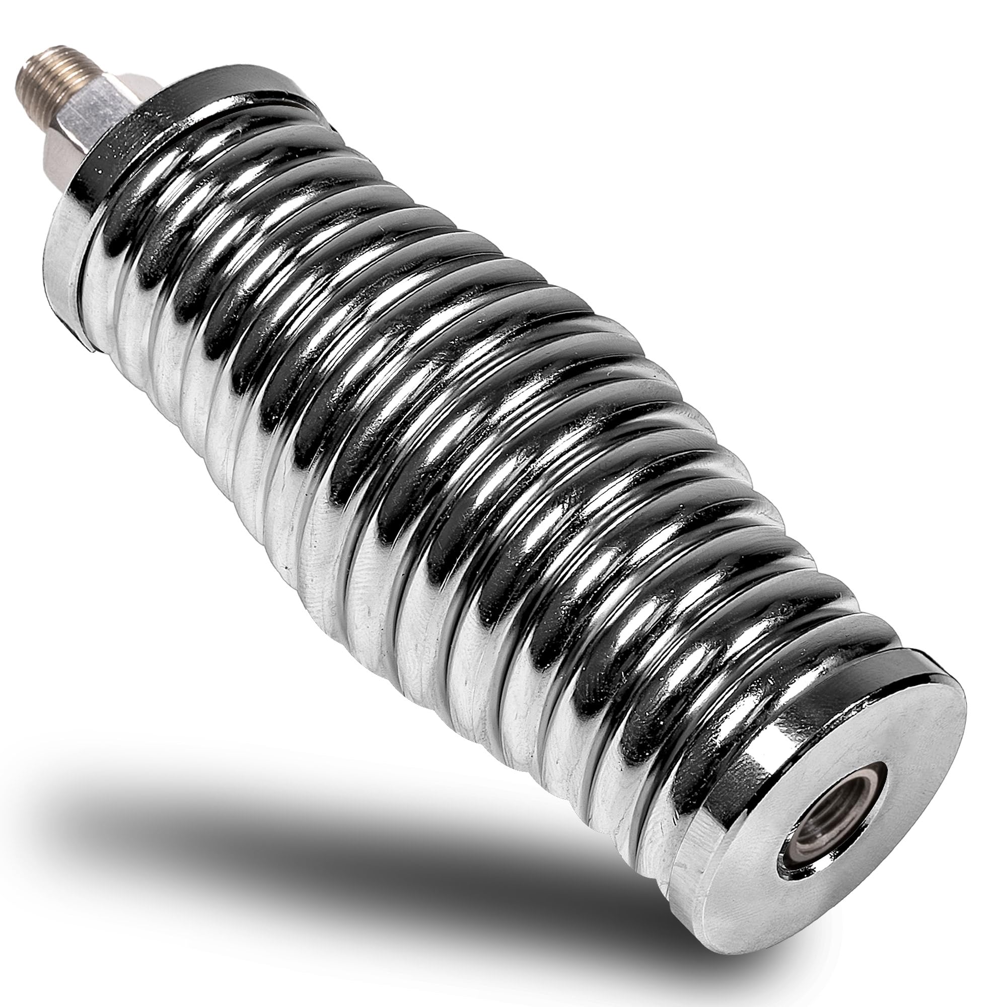 True MODS Chrome Heavy-Duty Stainless Steel CB Radio Antenna Spring Mount Base [3/8" 24 Thread] for Offroad UTV ATV SxS Side-by-Side 4 Wheeler Polaris