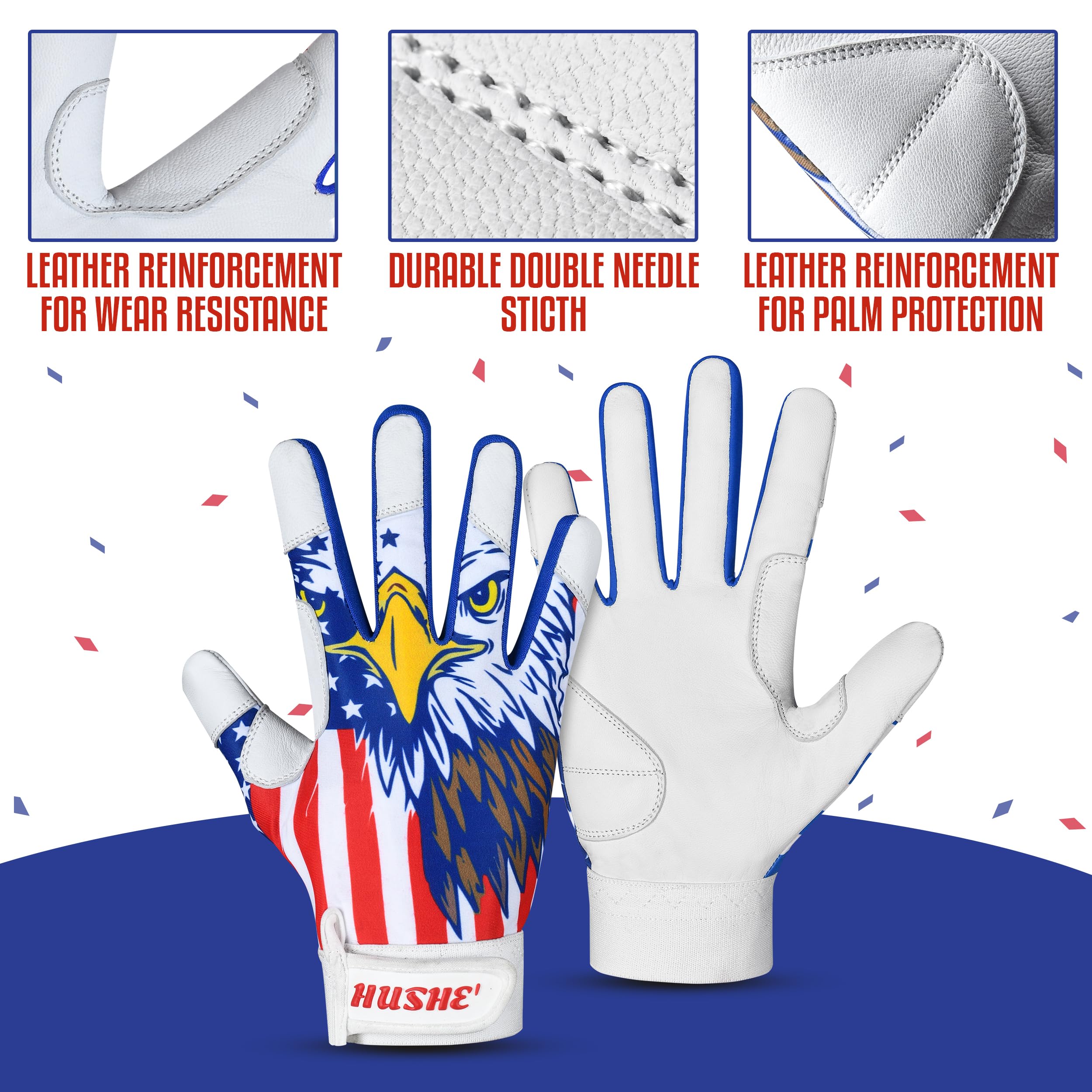 Hushe' Guantes de bateo