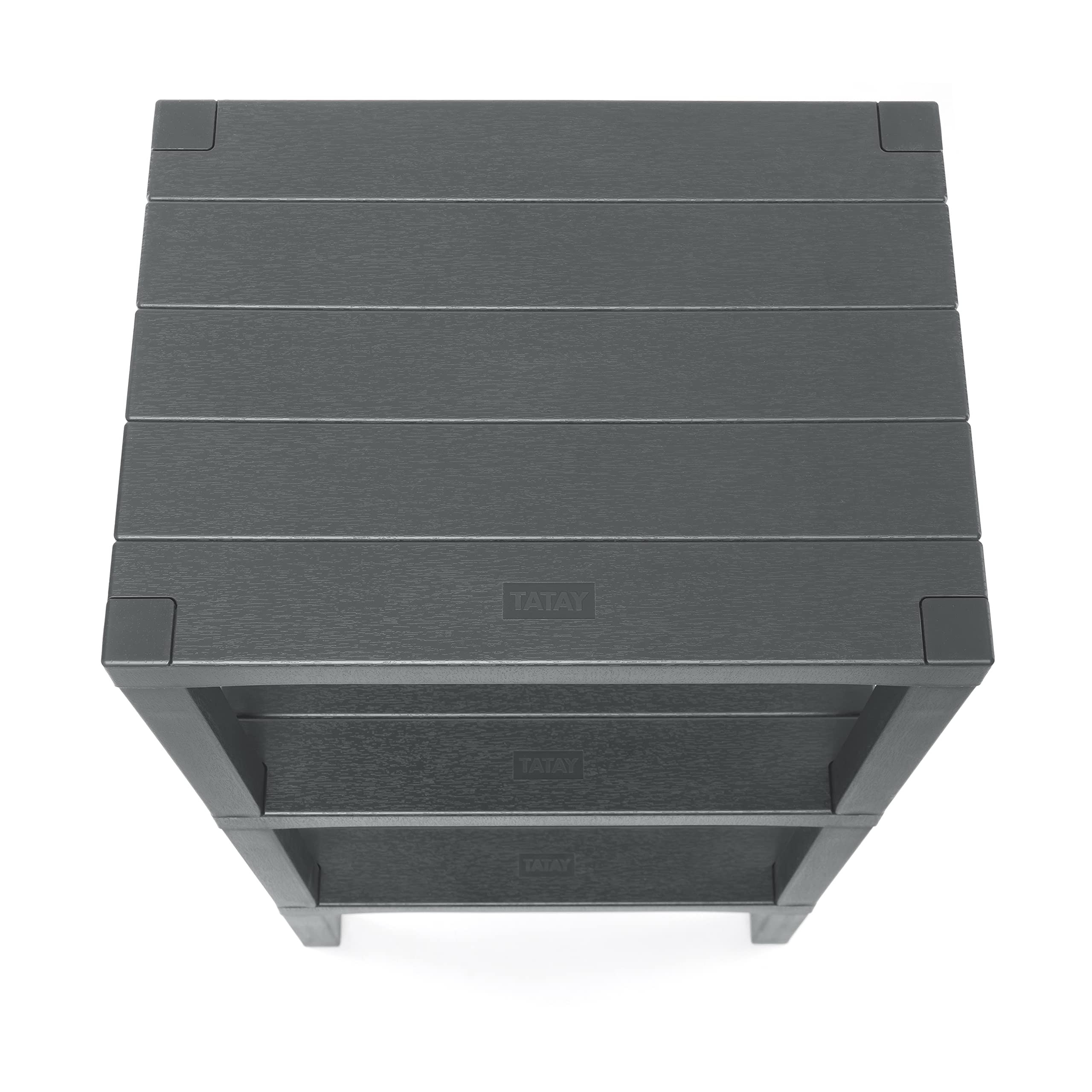 Tatay Estanteria Baño 3 Alturas Resistencia Humedad Quick Fix 30kg Lombok Gris