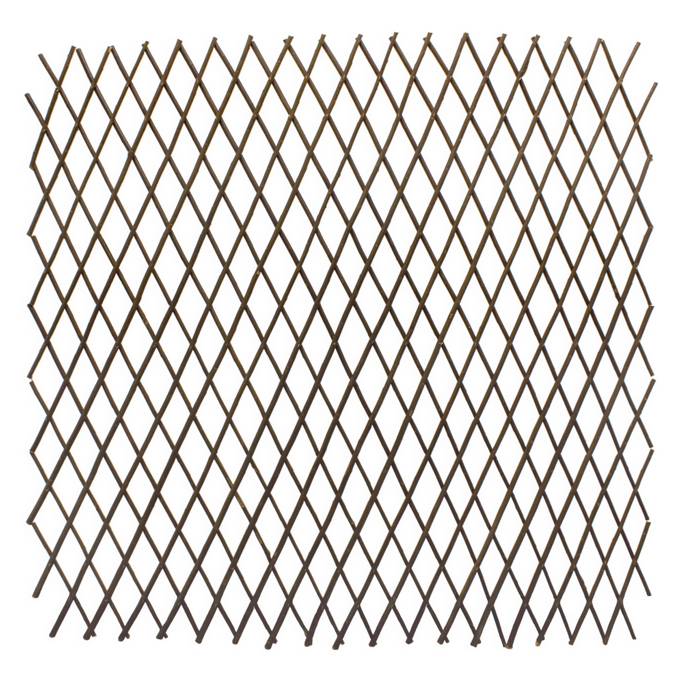 Treillis en osier naturel extensible en bois de saule véritable de 140 x 110 cm