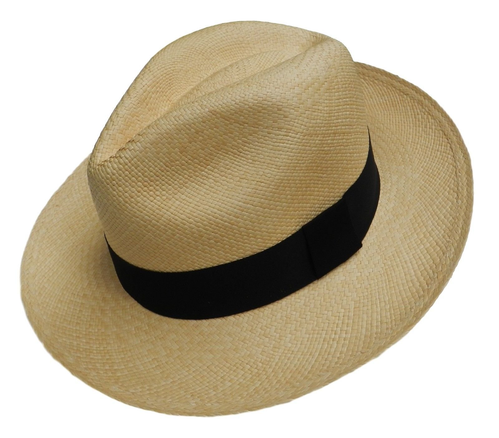 Equal Earth New Genuine Panama Hat Rolling Folding Authentic & Fairtrade - Natural (54cm)
