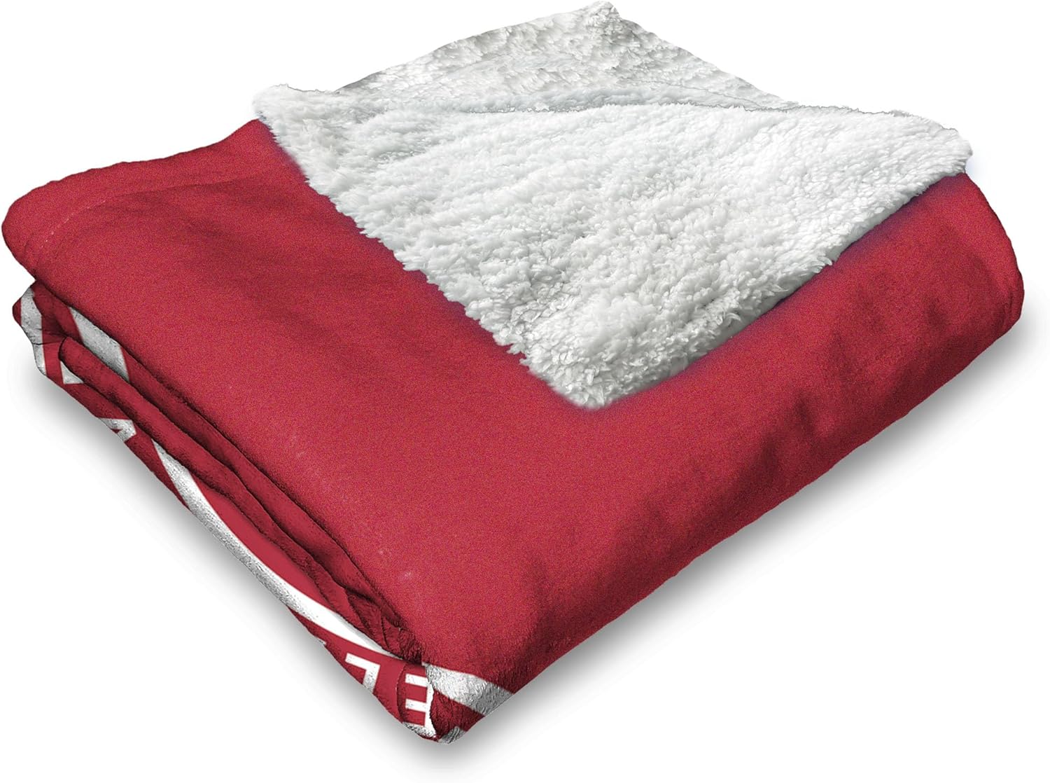 Northwest NCAA Silk Touch Sherpa Throw Blanket, Ultra-Soft Fleece, Official Team Logo, Cozy Plush Bedding, 50 x 60 Inches