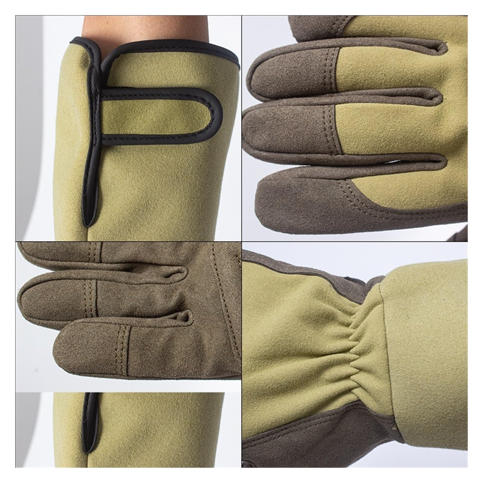 Guanti da giardinaggio in tela, confezione da 1, lunghi, for potatura di rose, con touch screen, diverse misure(Large)