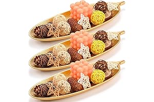 Decorative Leaf-Shaped Wooden Tray