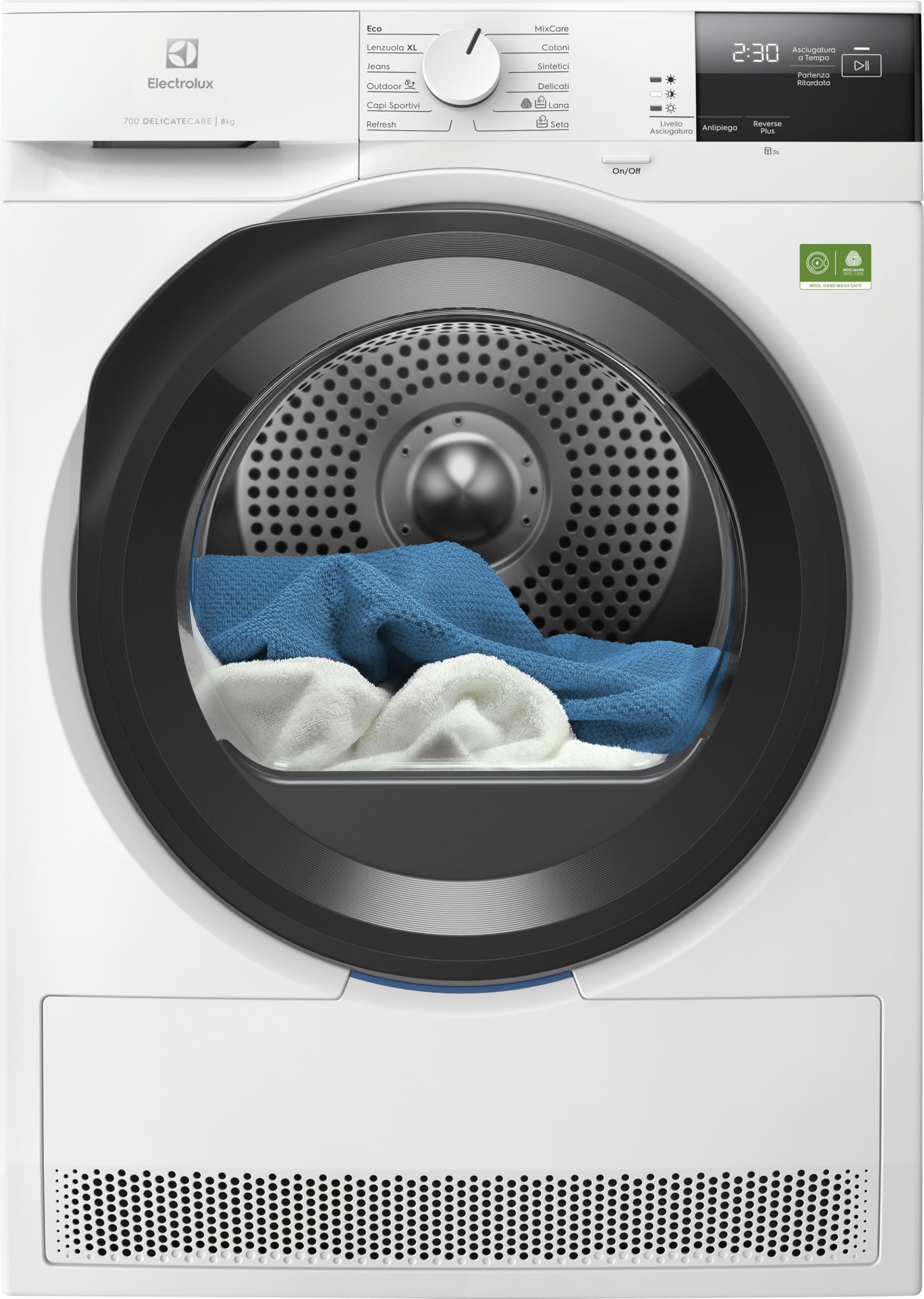Electrolux EW7H28A Asciugatrice Pompa di Calore 8 kg, DelicateCare