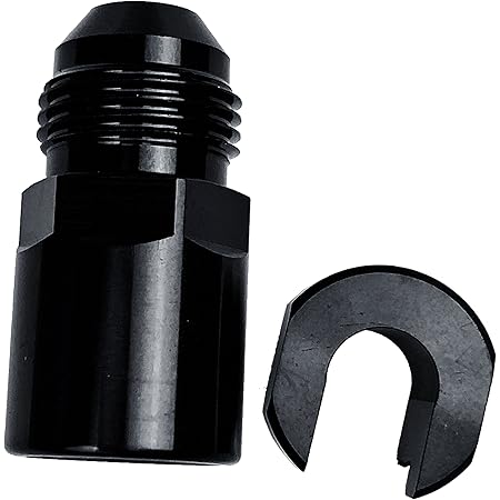 Amazon Com Edelbrock Efi Adapter Fitting 8 An Male To 3 8 Sae Quick Disconnect Female Screw Type Blk Anodized Finish Automotive