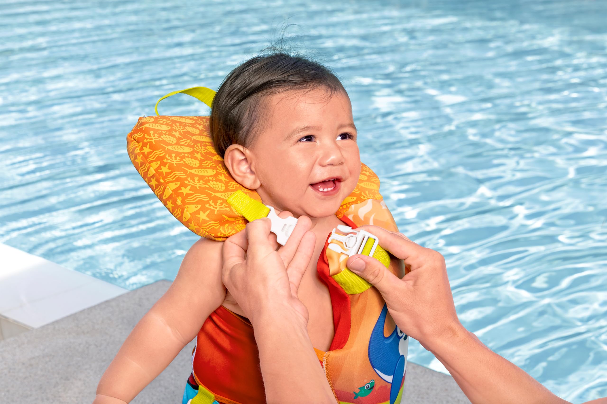 Bestway Chaleco de natación Hydro para bebé, Tiburón Ballena