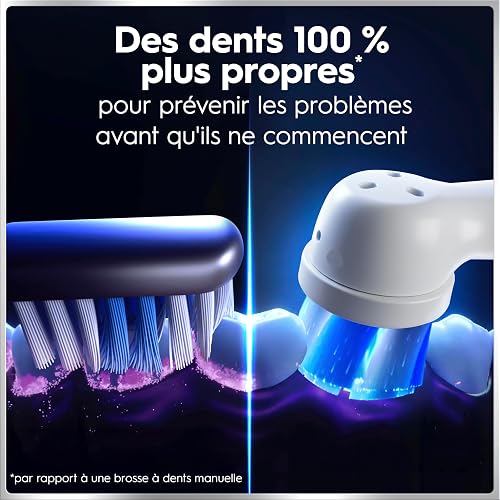 Oral-B Brosse à Dents Electrique iO 6, 3 Brossettes de Rechange, Grise – 5 Modes de Brossage dont Blancheur et Soin des Gencives, Capteur de Pression, Batterie Rechargeable, Etui, en Carton - 5