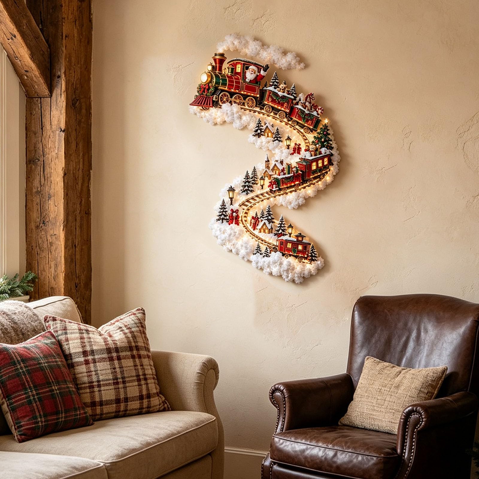 Christmas Magic Trail Wall Light, LED Cascading Christmas Wall Decor — image 1