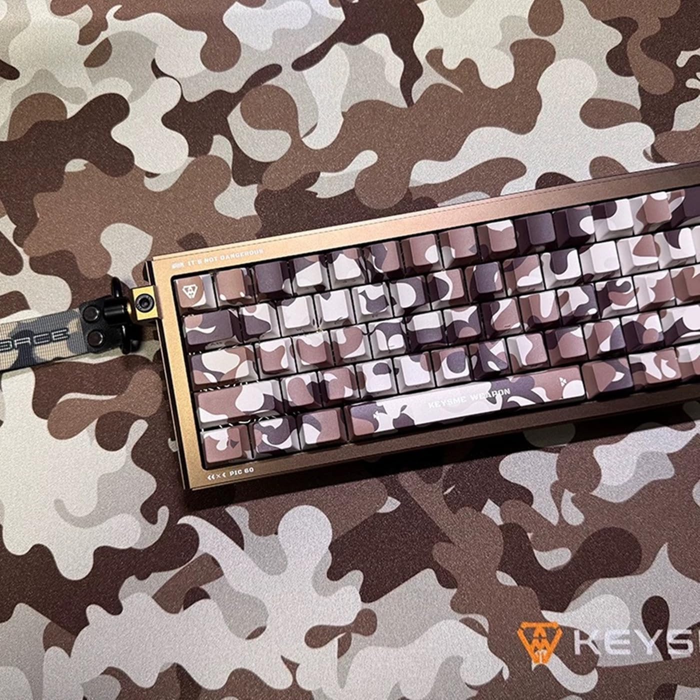 Assembled KEYSME GT60 Pro Keyboard with Keycaps