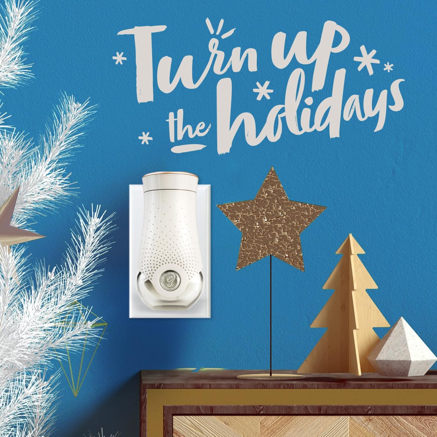 Glade PlugIns Refills Air Freshener, Scented and Essential Oils for Home and Bathroom, Starlight & Snowflakes, 3.35 Fl Oz, 5 Count