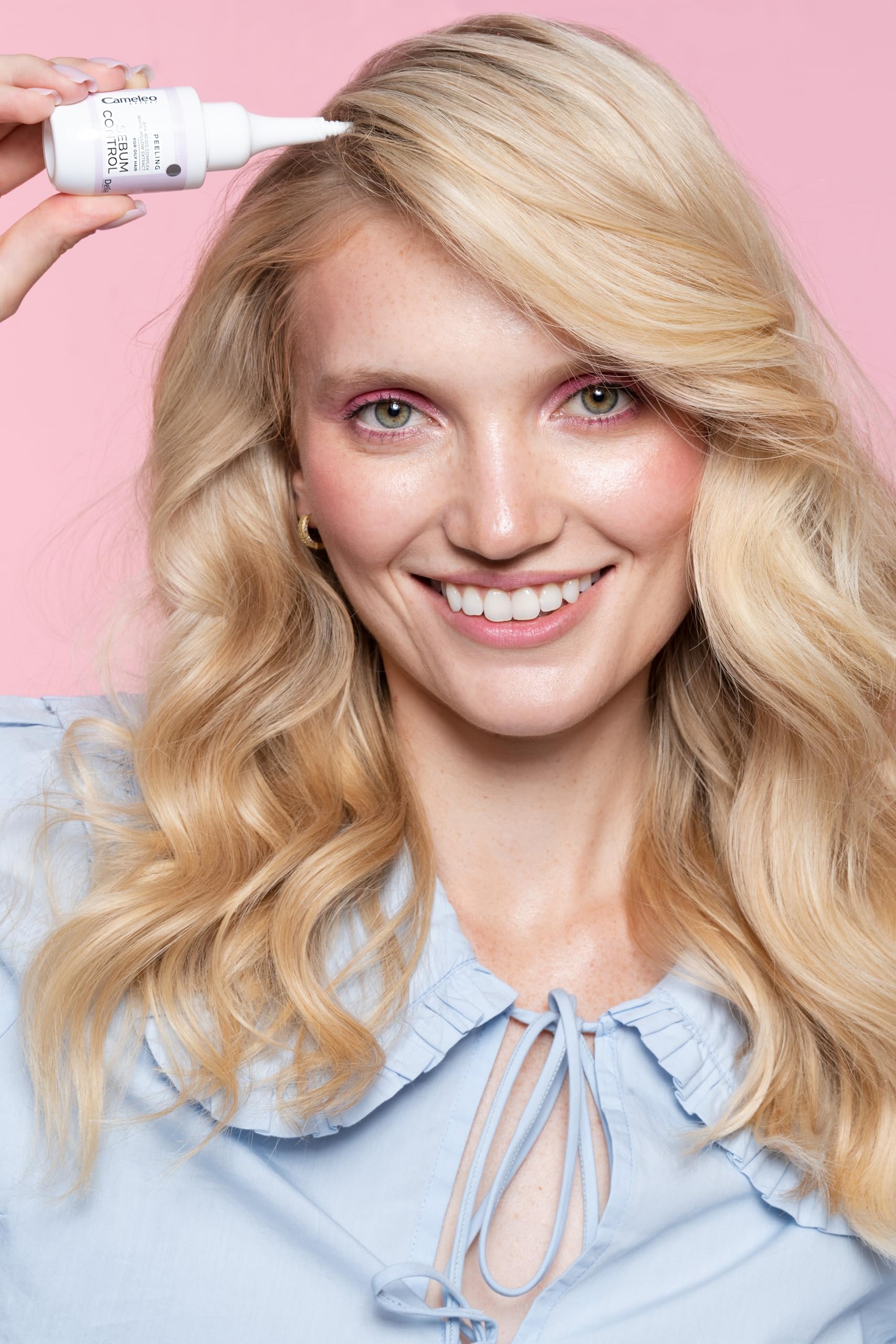 Cameleo Expert Sebum Control – peeling skóry głowy – głęboki środek czyszczący, reguluje sebum, przygotowuje skórę do pielęgnacji – kompleks AHA i ekstrakt z wierzby białej – 300 ml