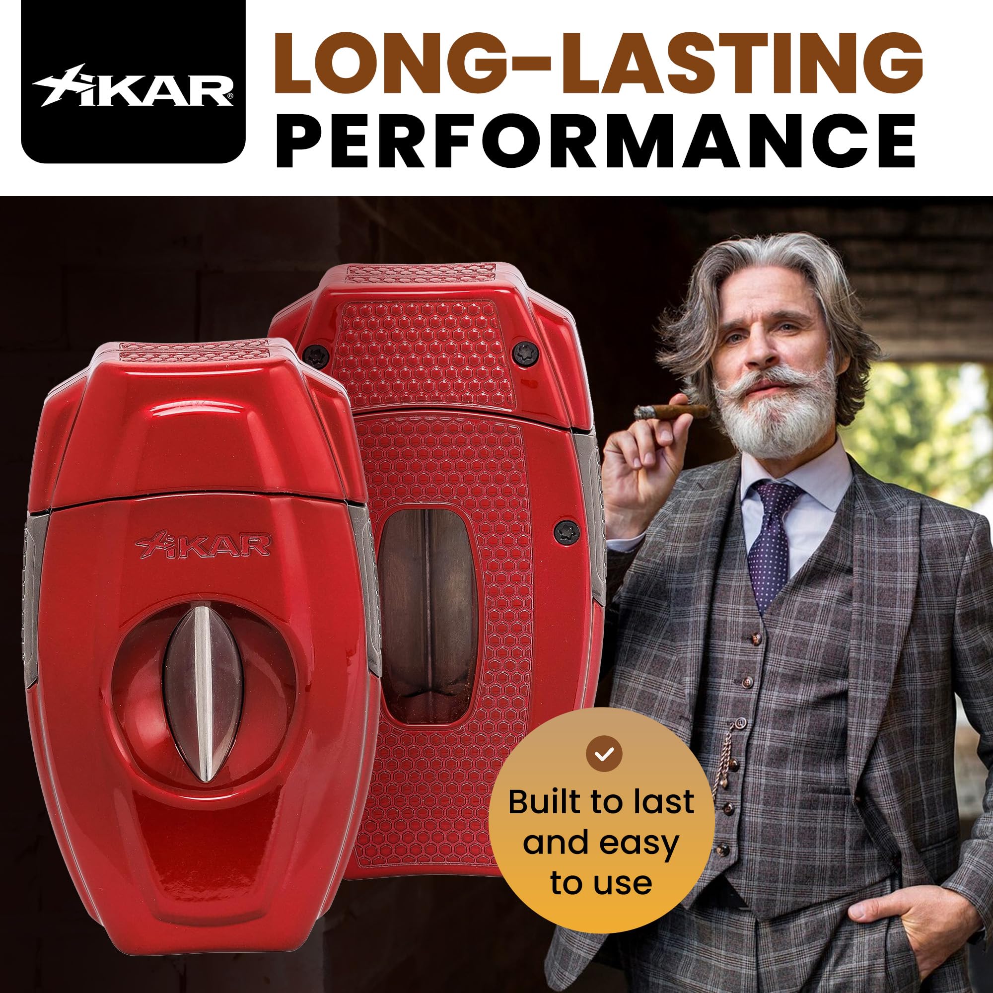 Amazon.com: XIKAR VX2 V-Cut Cigar Cutter with Precision Stainless