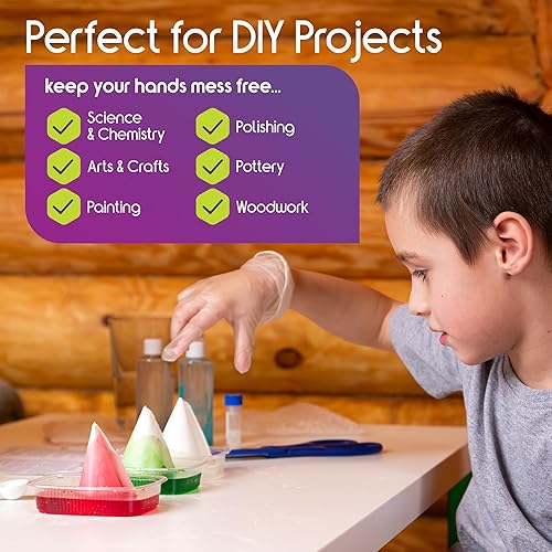 Miniatura 5 de Inspire Exam Medical Clear Vinyl Disposable Gloves - Latex Free for Cleaning, Food Prep