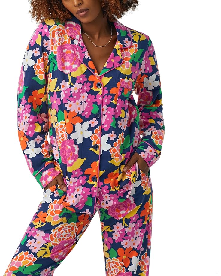 Bedhead PJs Trina Turk x Bedhead Long Sleeve Classic PJ Set - #3 of 4