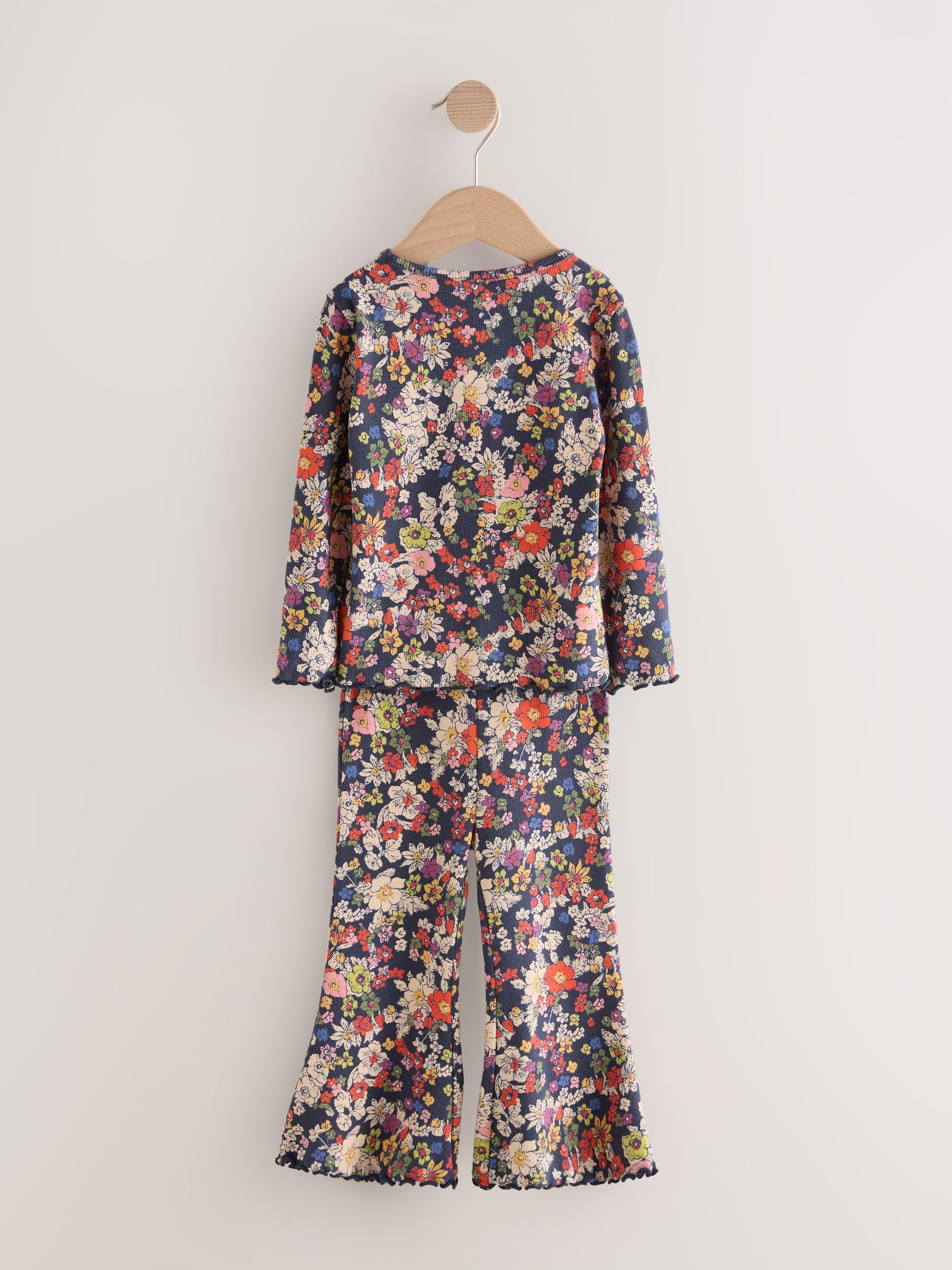 NEXT Mädchen Top and ausgestellte Leggings Set im 3er-Pack 62-122