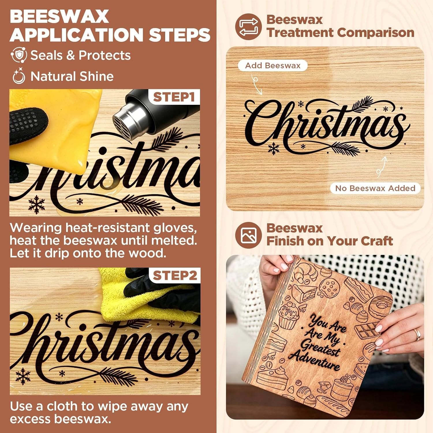 Wood Burning Paste Kit, 3.5OZ Wood Burning Gel with Beeswax Foam Brush