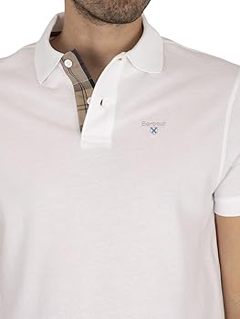 ポロシャツ BARBOUR Men Polo Shirts MML0012WH11 White Amazon | (バブアー) Barbour ポロシャツ Tartan Pique Polo