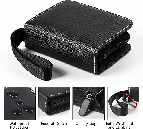 Miniatura 2 de GEAoffice 1 Pocket Card Binder Mini Size, Super Lightweight Small Collectible Trading Card Albums for 80 Cards, 1 Pocket Top Loading Binder for TCG,