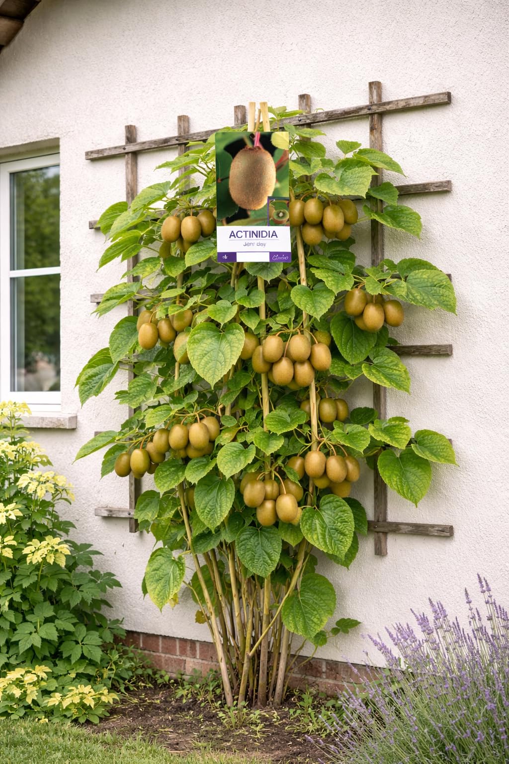 Kiwi Jenny (Actinidia chinensis) 50-70 cm  Selbstfruchtend & Winterhart   Se Mini-Kiwi Pflanze fr Garten & Terrasse  Hoher Ertrag  Ideal als  Naschobst & Kletterpflanze : Amazon.de: Garten