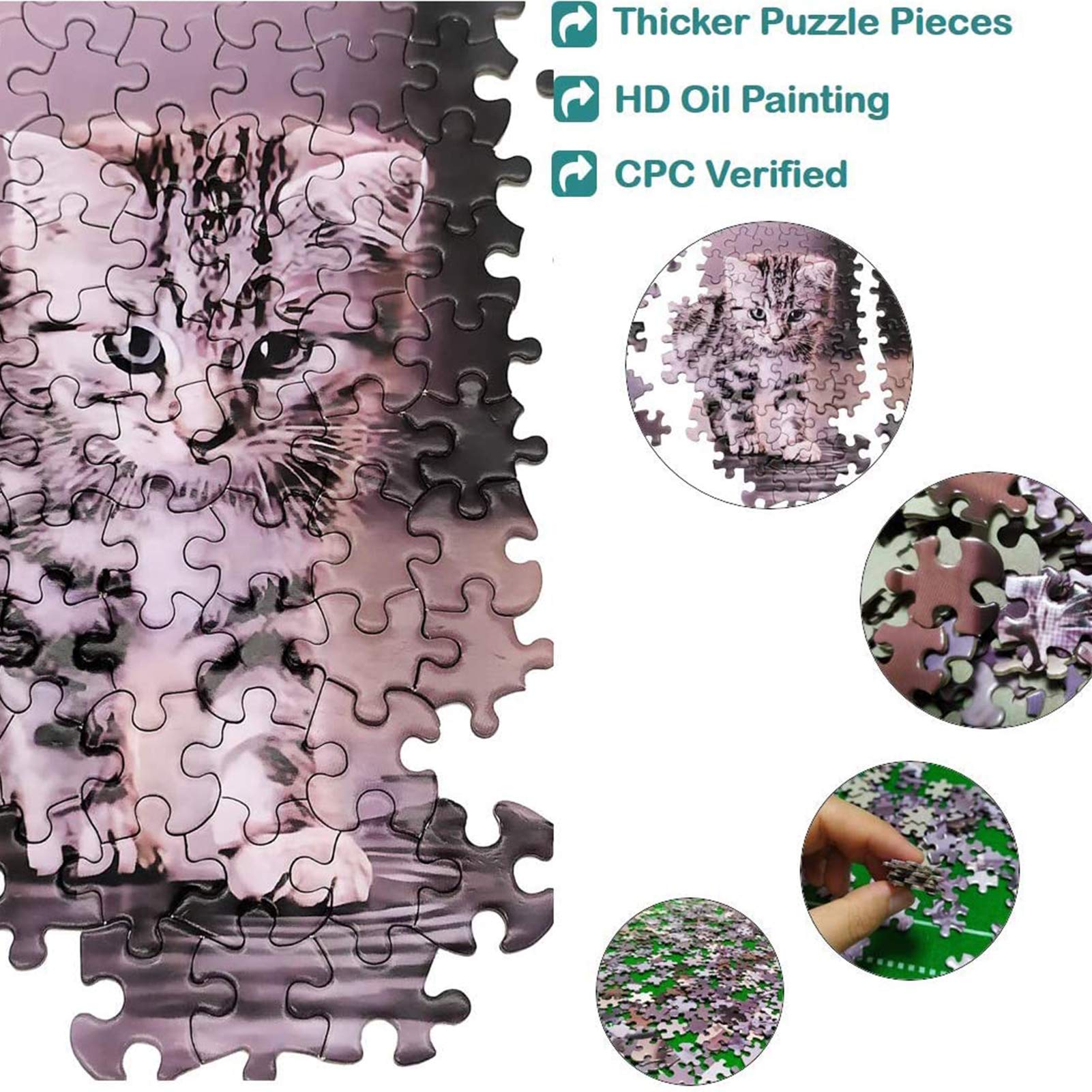 1000-Teile Rundes Regenbogen Puzzle – Kreativ, Farbverlauf, Schwer, Für Erwachsene