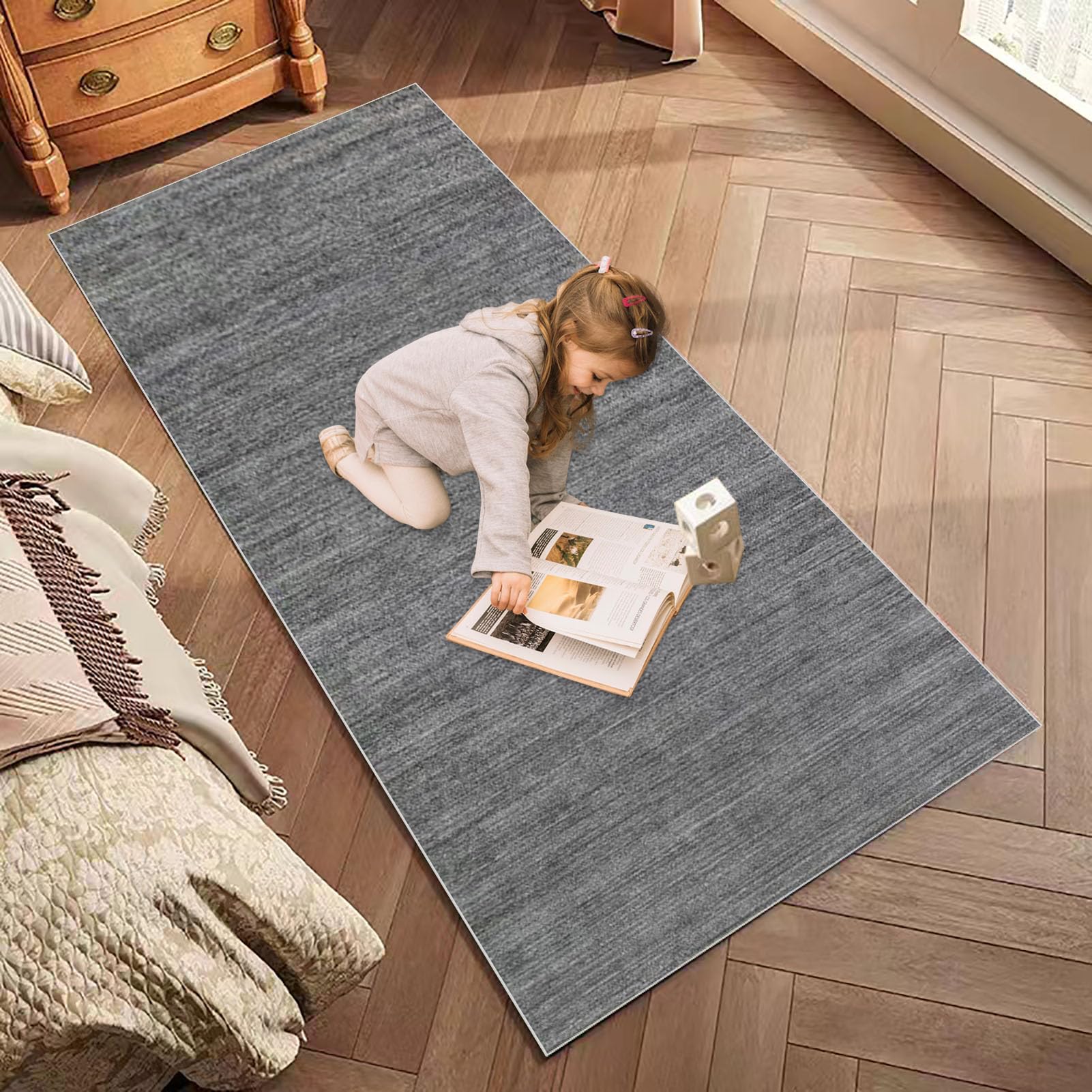 Tappeto Passatoia Lungo Assorbente 60x220 Cm | Antiscivolo Con Base In Gomma, Lavabile, Per Corridoio E Cucina, Moderno Geometrico